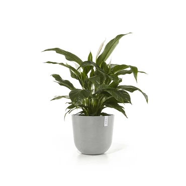 Pot oslo d45cm wit grijs sfeer, Ecopots, tuincentrumoutlet