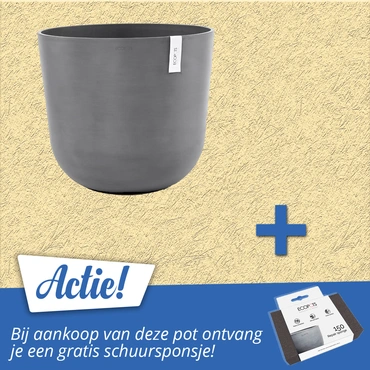 Pot oslo d55cm grijs aanbieding, Ecopots, tuincentrumoutlet