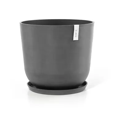 Oslo Grey 55 met onderzetter, Ecopots, tuincentrumoutlet