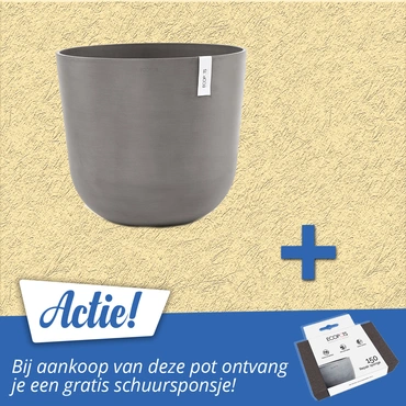 Pot oslo d55cm taupe bundel ecopots tuincentrum outlet