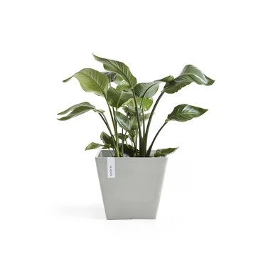 Pot rotterdam witgrijs l30b30h27cm sfeer, Ecopots, tuincentrumoutlet