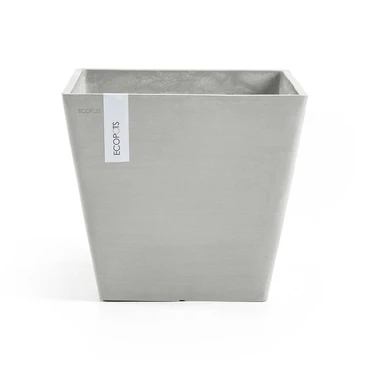 Pot rotterdam witgrijs l40b40h36cm, Ecopots, tuincentrumoutlet