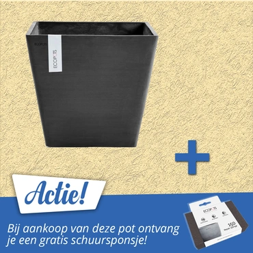 Pot rotterdam dnkrgrijs l30b30cm aanbieding, Ecopots, tuincentrumoutlet