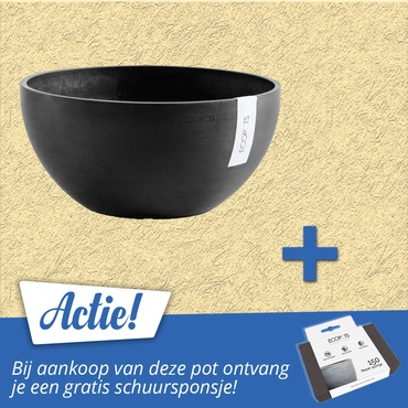 Schaal brussels donkergrijs d30h14 aanbieding, Ecopots, tuincentrumoutlet