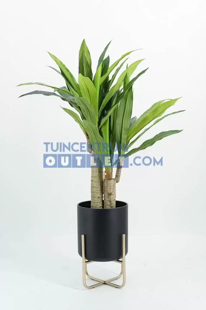 bloempot zwart op gouden voet 5, noach, tuincentrumoutlet