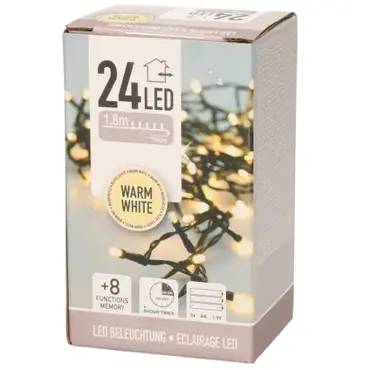 BO WARM WIT 24 LAMPJES, koopman, tuincentrumoutlet.com