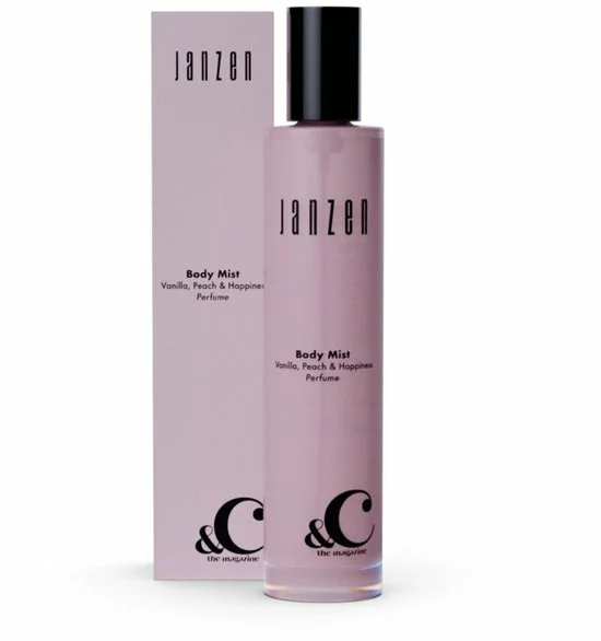 Janzen Body Mist Vanilla Peach & Happiness tuincentrumoutlet.com , janzen , vooraanzicht