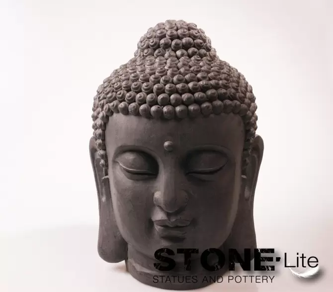 Boeddha hoofd m 31x30x42 cm, Imhof & Stevens, tuincentrumoutlet