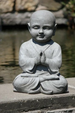 Boeddha shaolin med. l25b20h42cm, imhof&stevens, tuincentrumoutlet