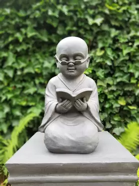 Boeddha shaolin met boek h42cm voor, Imhof & Stevens, tuincentrumoutlet