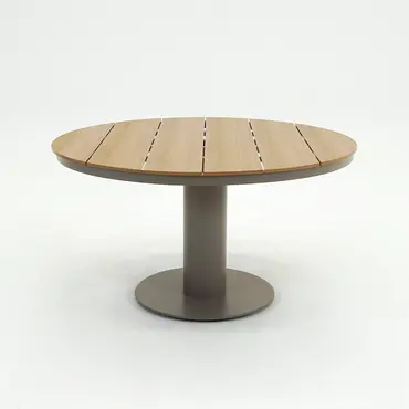 Bonita table Ø134cm Taupe, SenS-Line, tuincentrumoutlet.com