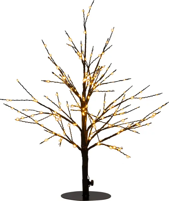 BOOM 240LED FLASH CLASSIC WARM IP44 TRAFO HOOGTE 60 CM ZWART - AAN / 8/16U TIMER / UIT / DIMMER. ANNA'S collection. tuincentrumoutlet.com