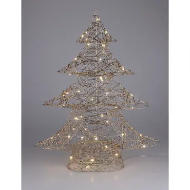 Boom verlicht goud LED 60 cm sfeerbeeld