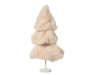 Boom kunstbont d33h60cm creme