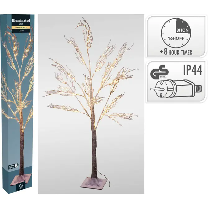 BOOM MET SNEEUW 120CM LED, Koopman, Tuincentrumoutlet.com