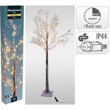 BOOM MET SNEEUW 150CM LED, Koopman, Tuincentrumoutlet.com