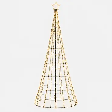 Boom met ster 480led d100h320cm cw, anna's collection, tuincentrumoutlet.com