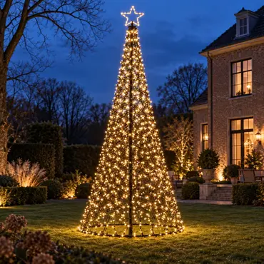 Boom met ster 836led d160h500cm cw, anna's collection, tuincentrumoutlet.com