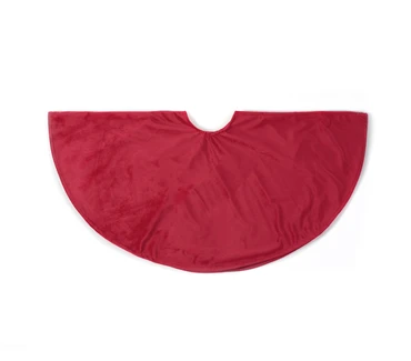 BOOMKLEED FLUWEEL D120CM ROOD