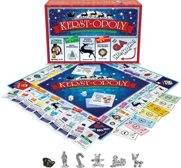 Bordspel kerst opoly overzicht, Plenty gifts, tuincentrumoutlet.com