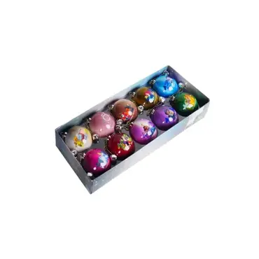 Box kerstbal plc 100jaar mtllc 10st, Kurt S adler, Tuincentrumoutlet.com