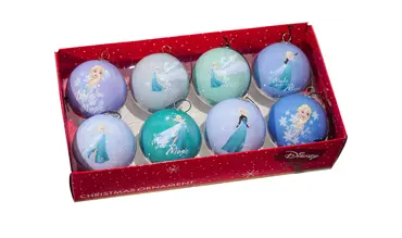 Box kerstbal plc d6cm frozen 8st