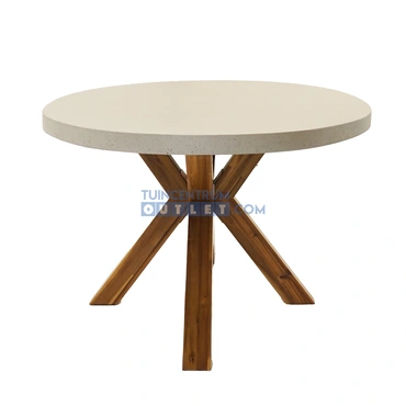 Brumby ovale tafel 240 x 115cm met houten onderstel, Vita, www.tuincentrumoutlet.com