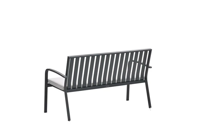 Bruno parkbank L150 cm zwart zand achter, Garden Impressions, tuincentrumoutlet.com