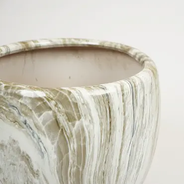 Buikpot emperor d28h24 grijs detail, Mega collections, Tuincentrumoutlet.com