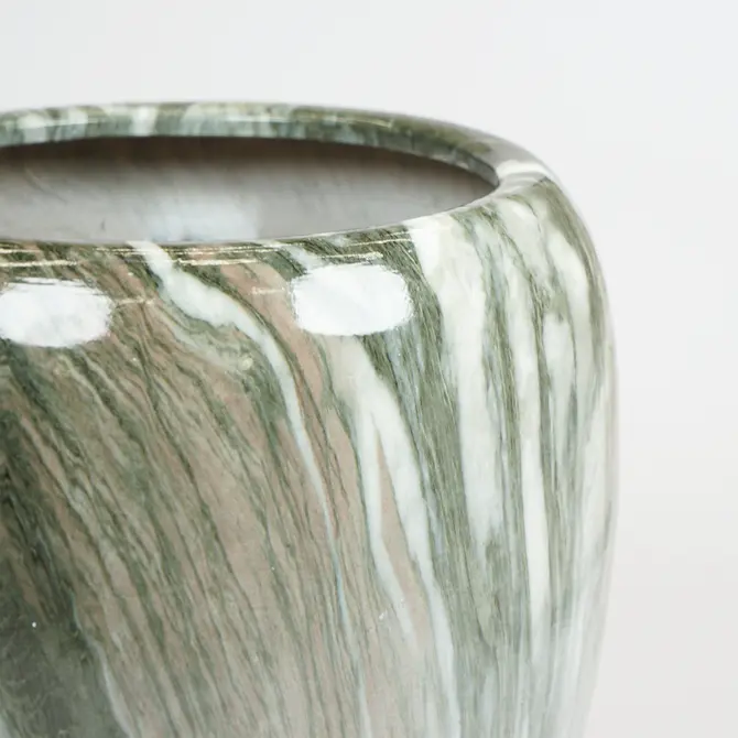 Buikpot emperor d31h35 groen detail, Mega collections, Tuincentrumoutlet.com