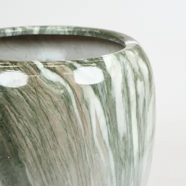 Buikpot emperor d31h35 groen detail, Mega collections, Tuincentrumoutlet.com