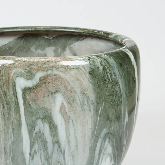 Buikpot emperor d37h30 groen detail, Mega collections, Tuincentrumoutlet.com