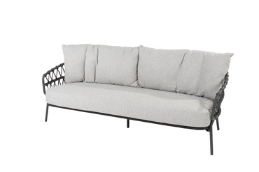 Calpi 3-zits lounge bank incl. 3 kussens, 4 Seasons Outdoor, tuincentrumoutlet