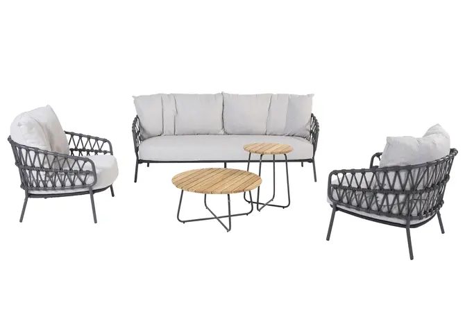 Calpi loungeset met salontafels, 4 Seasons Outdoor, Tuincentrum Outlet