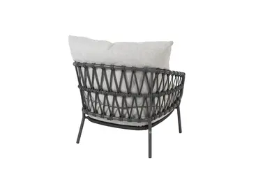 Calpi loungestoel met voetenbank stoel achter, 4 Seasons Outdoor, Tuincentrum Outlet