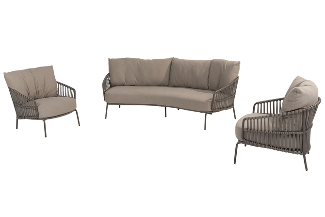 Capalbio loungeset incl. tafeltje set, 4 Seasons Outdoor, tuincentrumoutlet.com