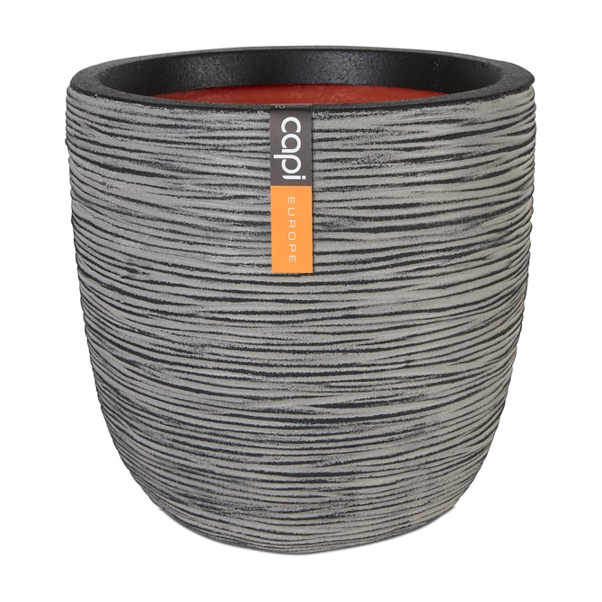 Planter ball Rib NL 43x41 anthracite, Capi Europe, tuincentrumoutlet