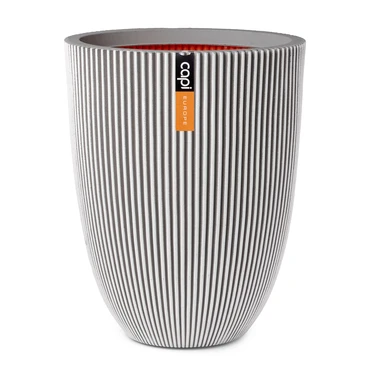 Vaas elegant lg groove d46h58 ivoor, Capi Europe, tuincentrumoutlet