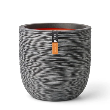 Planter ball Rib NL 35x34 anthracite, Capi Europe, tuincentrumoutlet
