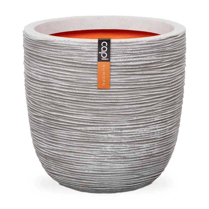 Planter ball Rib NL 35x34 ivory, Capi Europe, tuincentrumoutlet