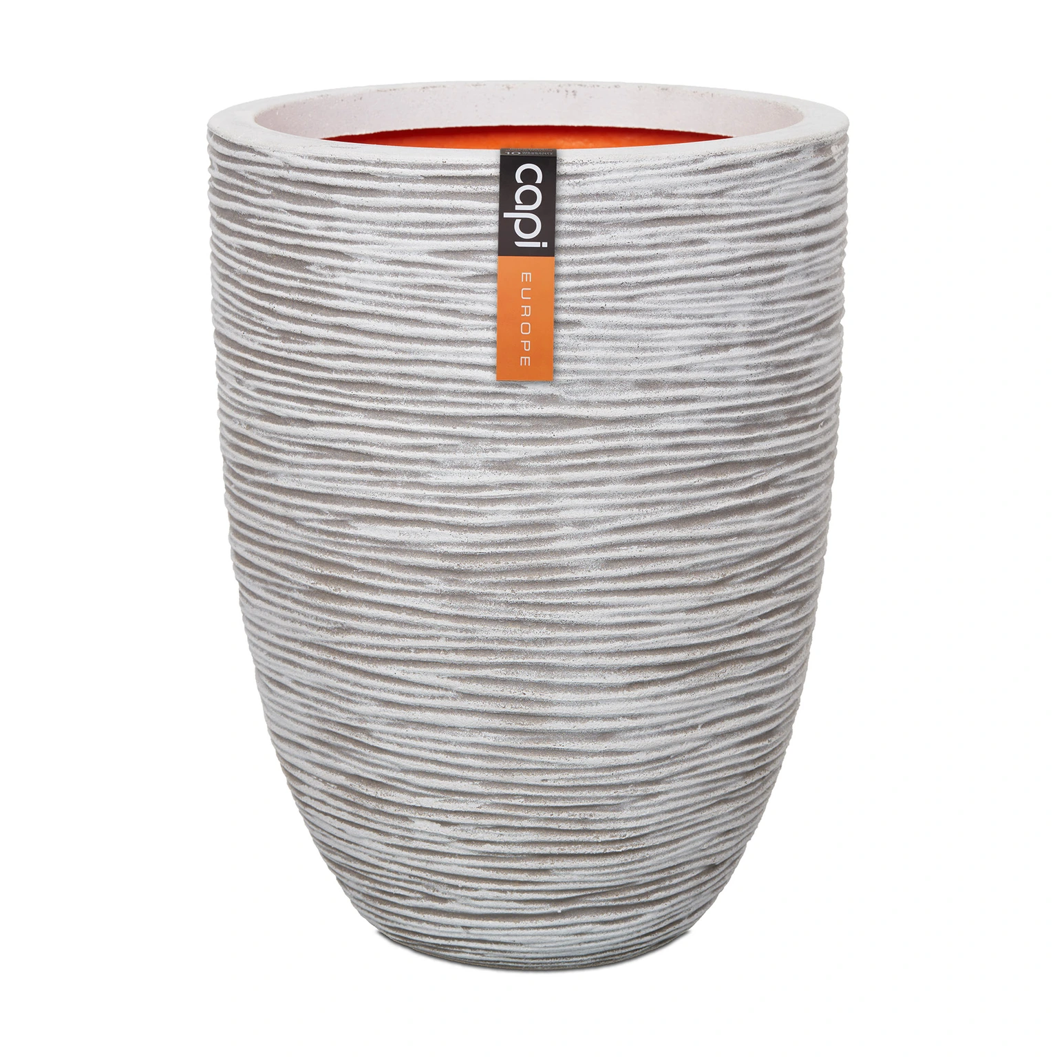 Capi vaas elegant met ribbels H47 cm ivoor afbeelding