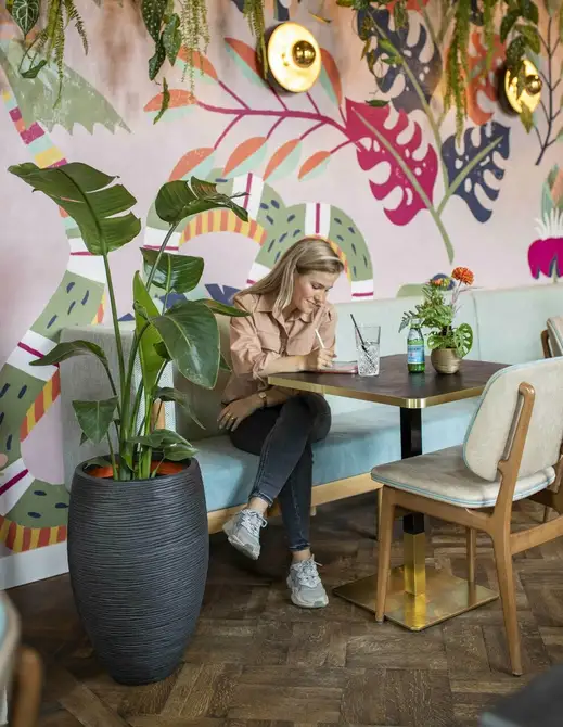 Vase elegant deluxe Rib NL 40x60 black sfeer, Capi Europe, tuincentrumoutlet