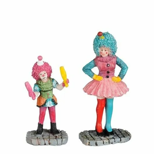 Carnaval clowns l3.5b2.5h8cm 2st, Luville Efteling, tuincentrumoutlet.com
