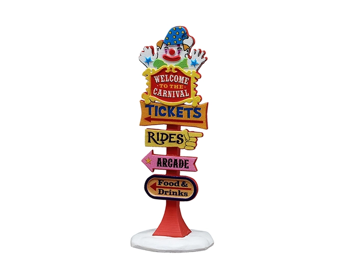 Carnival welcome sign, Lemax, tuincentrumoutlet.com