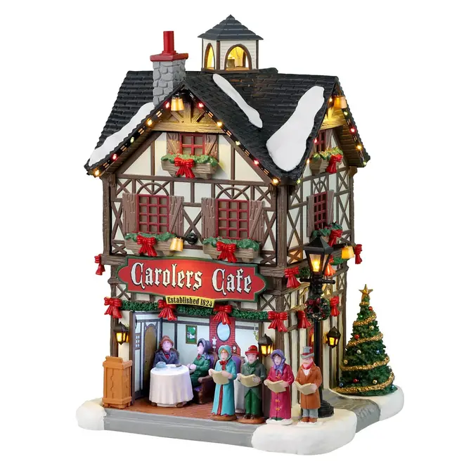 Carolers cafe, Lemax Europe, tuincentrumoutlet