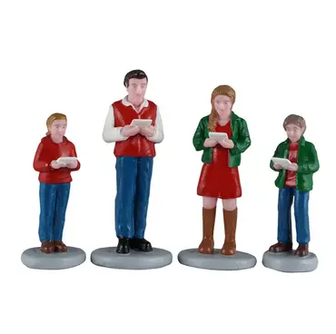 Caroling family  set of 4