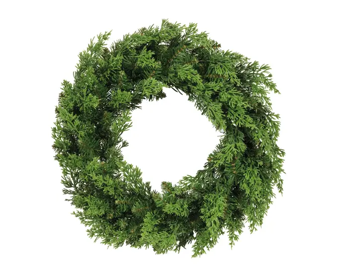 Cedar krans d50h12cm groen, everlands, tuincentrumoutlet.com