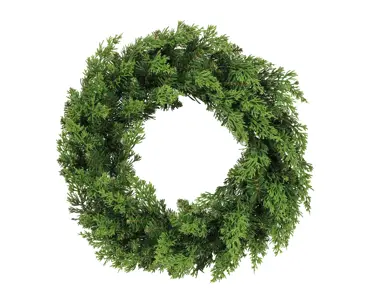 Cedar krans d50h12cm groen, everlands, tuincentrumoutlet.com