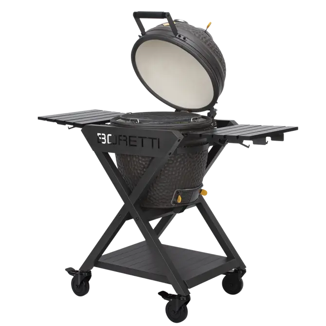 Boretti Ceramica Medium Kamadobarbecue - open zijkant - tuincentrumoutlet.com