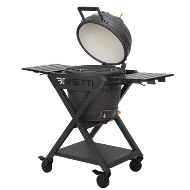 Boretti Ceramica Medium Kamadobarbecue - open zijkant - tuincentrumoutlet.com